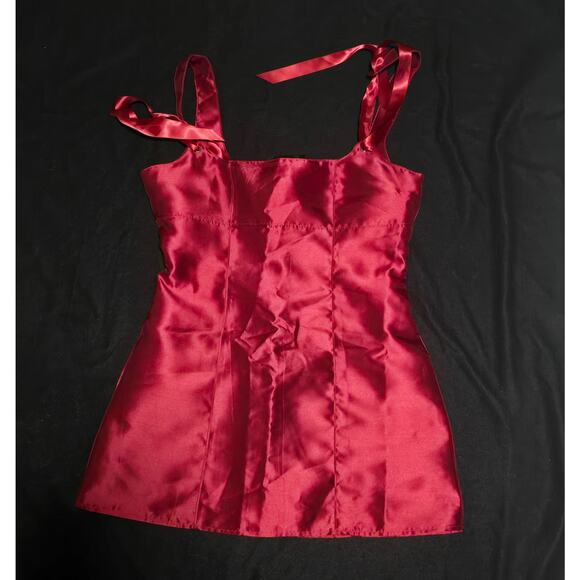 Current Mood Pixie Stardust Mini Dress - Burgundy - Picture 1 of 2